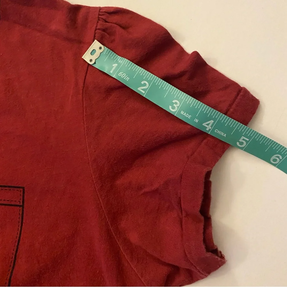 2005 Hot Topic Emily the Strange babydoll tee Faux button up goth size L - Picture 8 of 9